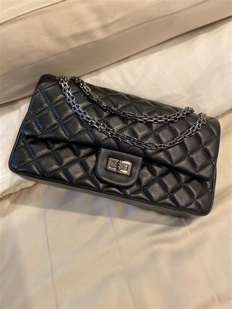 chanel 2.55 fake|chanel 2.55 reissue flap.